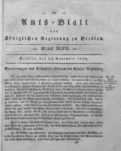 Amts Blatt Der K Niglichen Regierung Zu Breslau Bd St