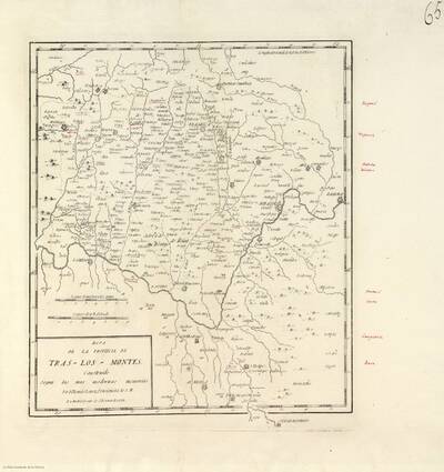 Mapa de la Provincia de Tras los Montes Material cartográfico Europeana