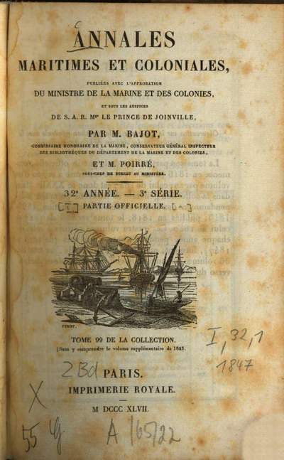 Annales maritimes et coloniales Partie officielle 32 32 1 Sér