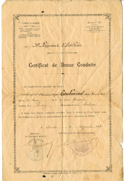 Certificat De Bonne Conduite Europeana