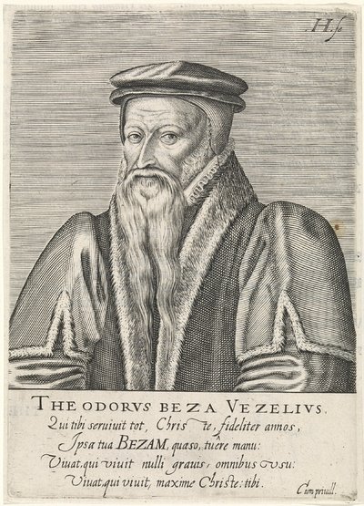 Portret van Theodorus Beza