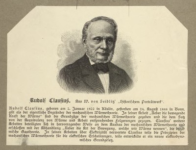 Image from object titled 'Rudolf Clausius'
