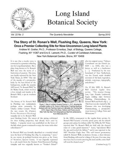 Long Island Botanical Society Newsletter Europeana Collections