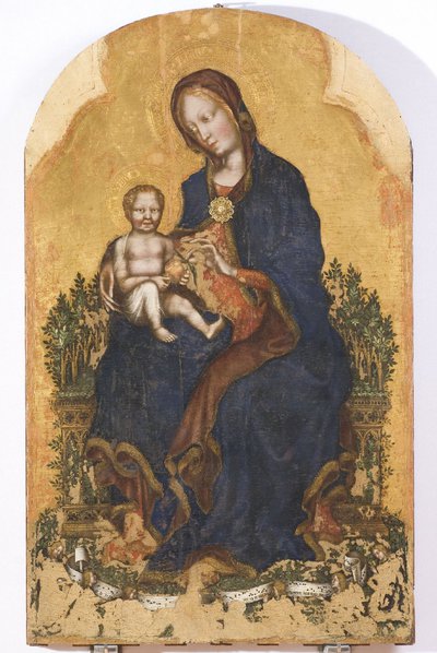 Madonna in trono con Bambino e angelidipinto