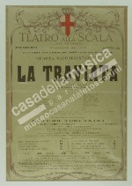 Locandina dell'opera La traviata di Giuseppe Verdi, Milano, Teatro alla Scala, 6 febbraio 1925locandina