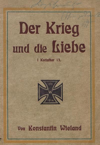 Der Krieg Und Die Liebe 1 Korinther 13 Europeana