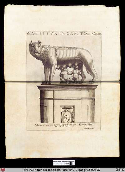 Skulptur Der Wolfin Die Romulus Und Remus Saugt Europeana