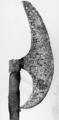 Skäggyxa, guisarme, 1500-1600-tal.