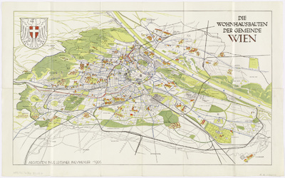 Plan der Wohnhausbauten der Gemeinde Wien, Druck, 1926