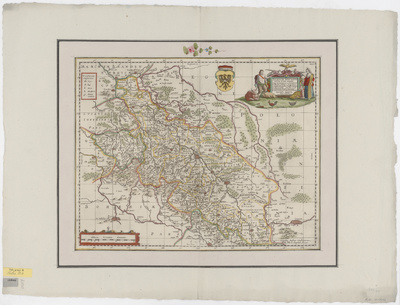 Karte von Schlesien, 1:1 000 000, Kupferstich, um 1681