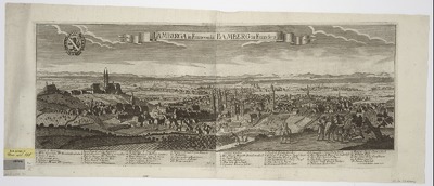 Ansicht von Bamberg, Kupferstich, um 1709