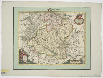 Karte vom Fränkischen Reichskreis, 1:620 000, Kupferstich, 1681