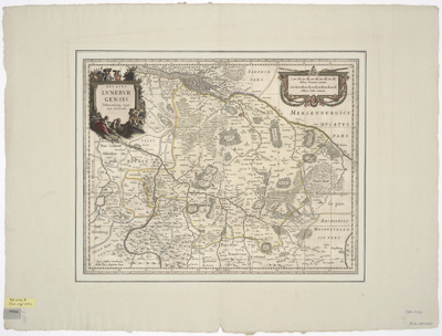 Karte von dem Herzogtum Braunschweig-Lüneburg, 1:470 000, Kupferstich, um 1695