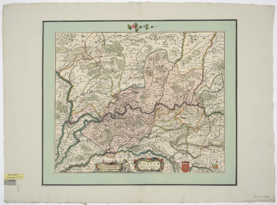 Karte von dem Herzogtum Kleve, Kupferstich, um 1635