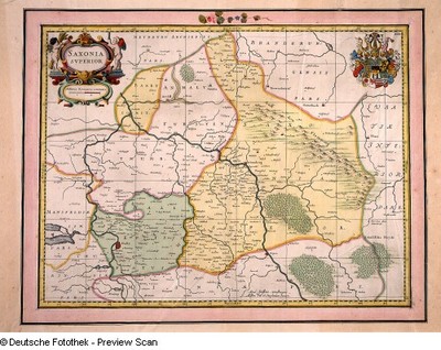 Saxonia svperior (Karte des sächsischen Churkreises) (ca. 1:370 000)
