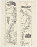 Carte du cours du Rhin depuis Schafhouse à Rotterdam / lith. de E. Simon Fils
