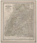Karte von Württemberg, Baden und Hohenzollern nebst den angrenzenden Ländertheilen durchaus nach den grösseren topographischen Karten bearbeitet... 1 : 450 000 / von Heinrich Bach, ...