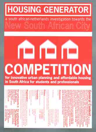 Housing generator - a South African-Netherlands investigation towards the new South African city