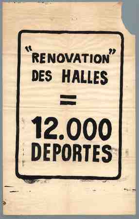 "Renovation" Des Halles = 12000 deportes