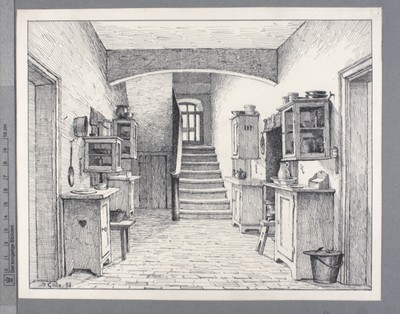 Nr. 7. Petri Stiftelse med interiør fra 1898