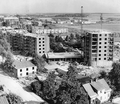Omfattande nybyggnation i västra Viken 1960.
