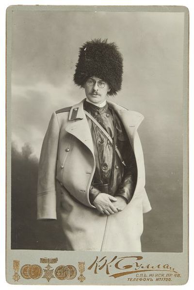Hugo Backmansson Pietarissa vuonna 1904