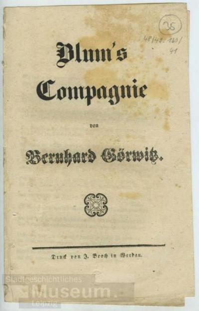 Blum's CompagnieGedicht