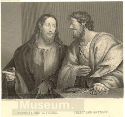 Christus und MatthäusStahlstich