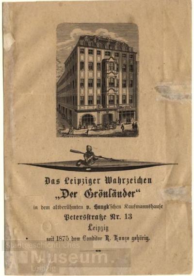 Das Leipziger Wahrzeichen " Der Grönländer"Faltblatt