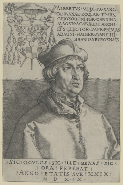 Portrait of Cardinal Albrecht of Brandenburg, the Little Cardinal