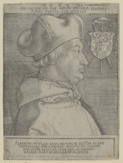 Profile of Cardinal Albrecht of Brandenburg, the Great Cardinal