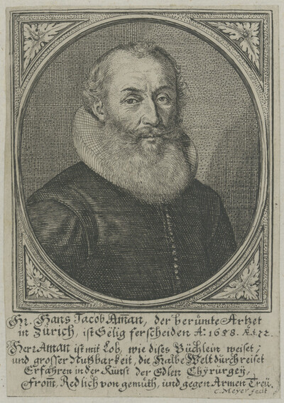 Portrait of Hans Jabob Amman