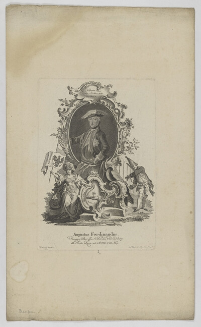 Portrait of Augustus Ferdinandus, Prince of Prussia