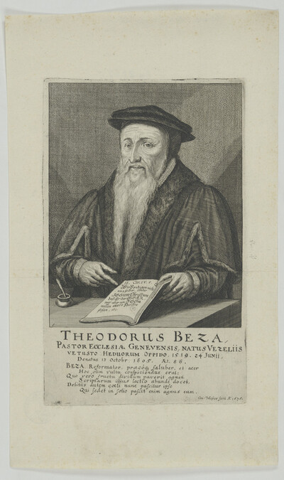 Portrait of Theodorus Beza