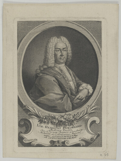 Portrait of the Ioh: Henricvs Burckhard