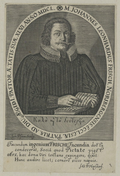 Portrait of John Leonhardus Frisch