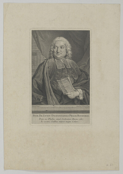 Portrait of Petr. Fr. Guyot Desfontaines