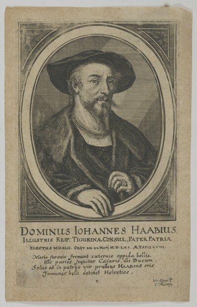 Portrait of Iohannes Haabius