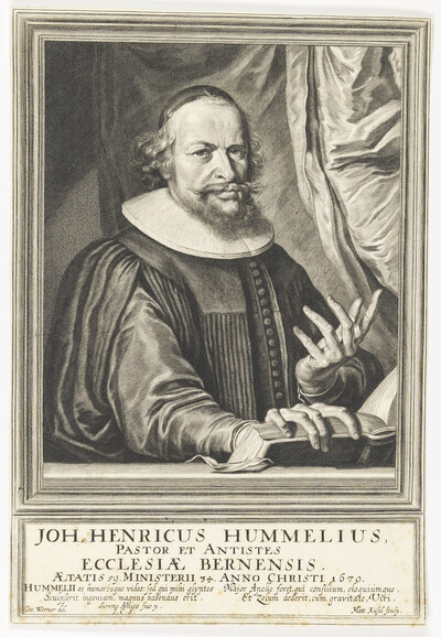 Portrait of Joh. Henricus Hummelius