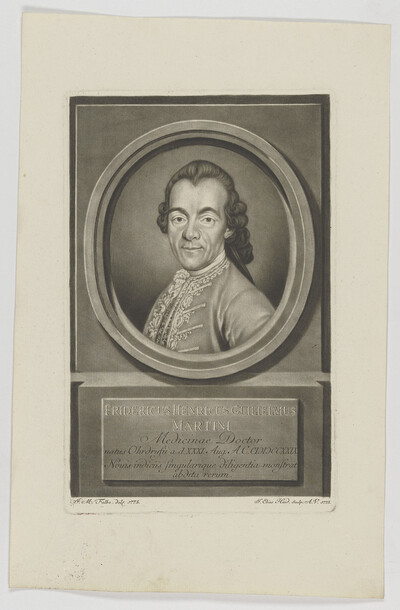 Portrait of Fridericus Henricus Guilielmus Martini