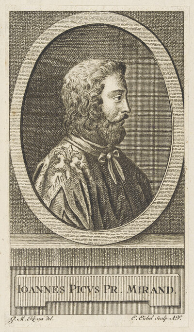 Portrait of Ioannes Picvs Pr. Mirand.