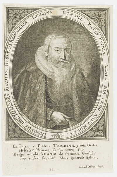 Portrait of Dominus Joh: Henricus Rhanius