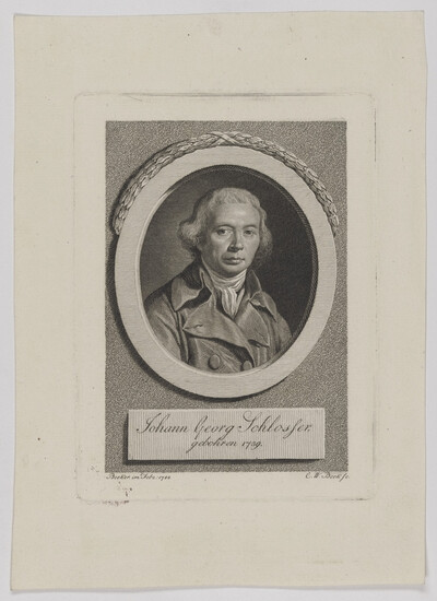 Portrait of Johann Georg Schlosser