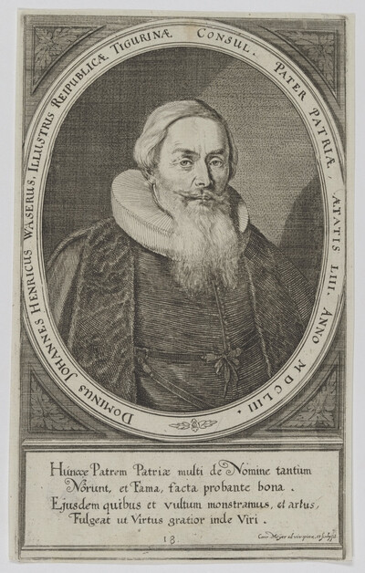 Portrait of John Henricus Waserus