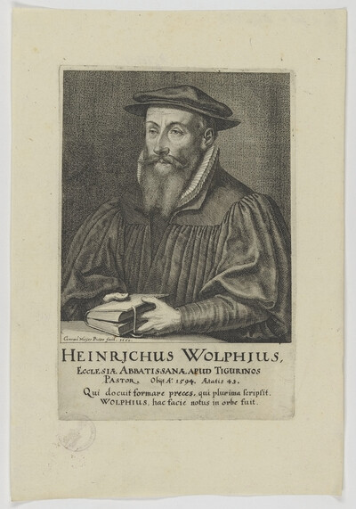 Portrait of Heinrichus Wolphius