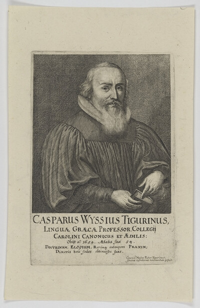 Portrait of Casparus Wyssius