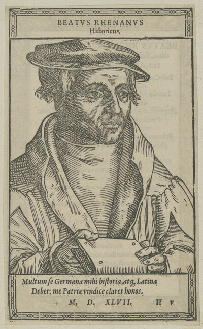 Portrait of Beatus Rhenanus