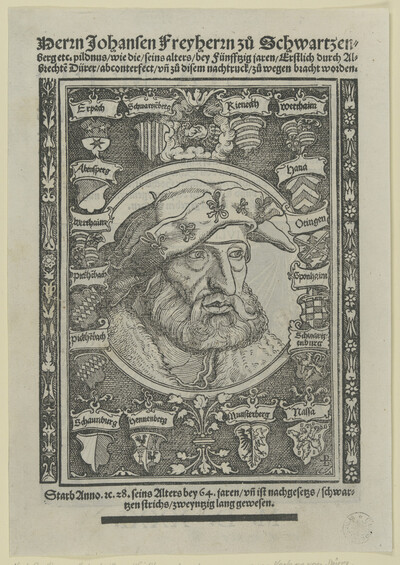 Portrait of the baron Johann von Schwarzenberg