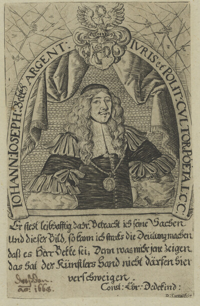 Portrait of Iohann Joseph Bekkh