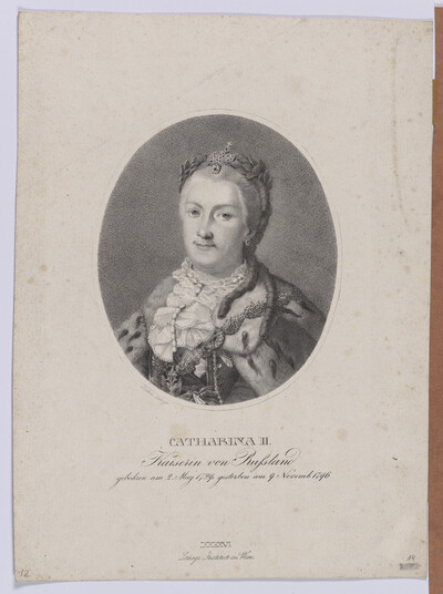 Portrait of Catharina II, Tsarina of Russia
